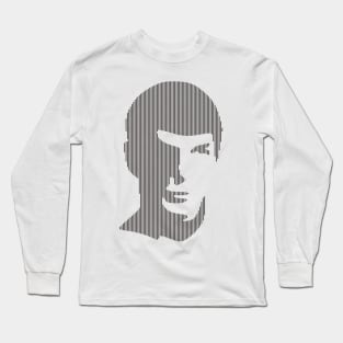 Illustration Of Cristiano Ronaldo Face Long Sleeve T-Shirt